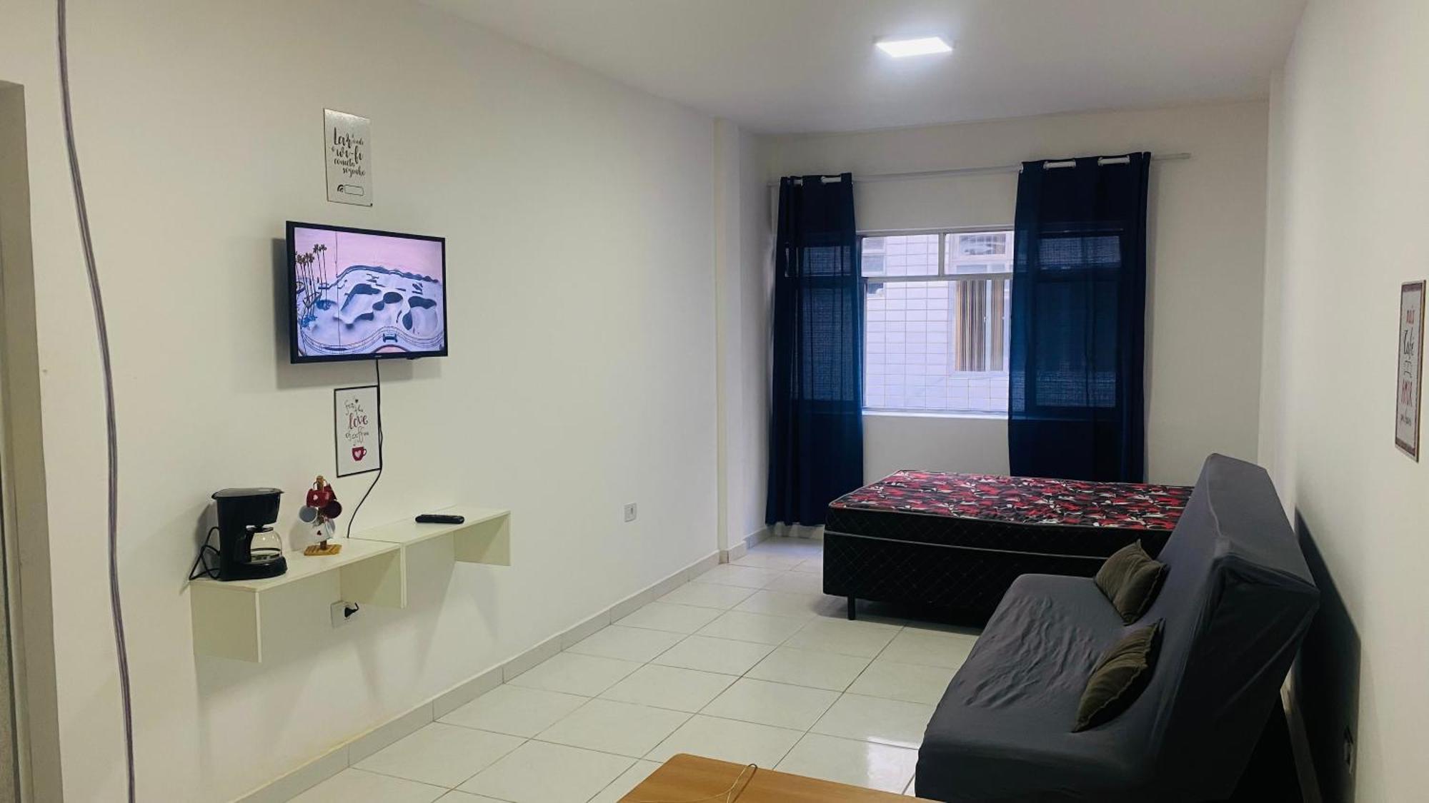 Apartamento Kit Net Pe Na Areia Прая-Гранди Экстерьер фото
